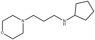 N-(3-吗啉丙基)环戊胺 结构式