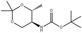 N-BOC-D-ALLOTHREONINAL ACETONIDE 结构式