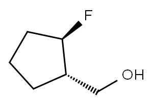 ((1S,2R)-2-氟环戊基)甲醇 结构式