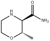 3-Morpholinecarboxamide,2-methyl-,(2S,3R)- 结构式
