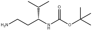 Carbamic acid, N-[(1R)-1-(2-aminoethyl)-2-methylpropyl]-, 1,1-dimethylethyl ester 结构式