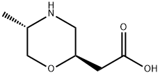 2-Morpholineacetic acid, 5-methyl-, (2R,5S)- 结构式