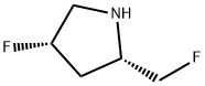 Pyrrolidine, 4-fluoro-2-(fluoromethyl)-, (2S,4S)- 结构式