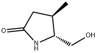 (4R,5R)-5-羟甲基-4-甲基-吡咯烷酮-2-一 结构式