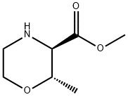 3-Morpholinecarboxylic acid, 2-methyl-,methylester,(2S,3R)- 结构式