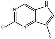 5H-Pyrrolo[3,2-d]pyrimidine, 2,7-dichloro- 结构式