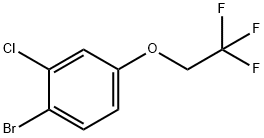 1-溴-2-氯-4-(2,2,2-三氟乙氧基)苯 结构式