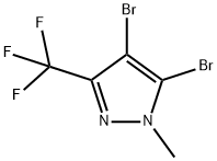 4,5-二溴-1-甲基-3-三氟甲基吡唑 结构式