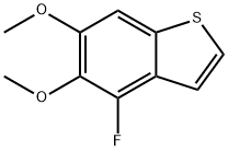 Benzo[b]thiophene, 4-fluoro-5,6-dimethoxy- 结构式