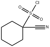 Cyclohexanesulfonyl chloride, 1-cyano- 结构式