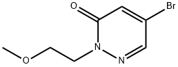 5-Bromo-2-(2-methoxyethyl)pyridazin-3(2HH)-one 结构式