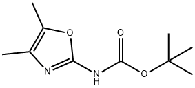 tert-butyl N-(4,5-dimethyl-1,3-oxazol-2-yl)carbamate 结构式