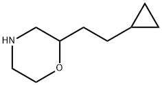 Morpholine, 2-(2-cyclopropylethyl)- 结构式