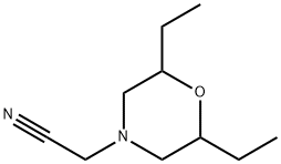 4-Morpholineacetonitrile,2,6-diethyl- 结构式