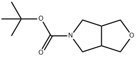 四氢-1H-呋喃并[3,4-C]吡咯-5(3H)-羧酸叔丁酯 结构式