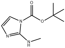 1H-Imidazole-1-carboxylic acid, 2-(methylamino)-, 1,1-dimethylethyl ester 结构式