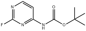 Carbamic acid, N-(2-fluoro-4-pyrimidinyl)-, 1,1-dimethylethyl ester 结构式
