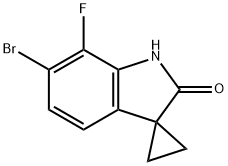 6'-溴-7'-氟螺[环丙烷-1,3'-吲哚]-2'-酮 结构式