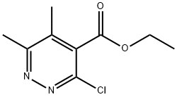 3-氯-5,6-二甲基哒嗪-4-甲酸乙酯 结构式