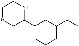 Morpholine, 3-(3-ethylcyclohexyl)- 结构式
