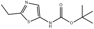 tert-butyl N-(2-ethyl-1,3-thiazol-5-yl)carbamate 结构式