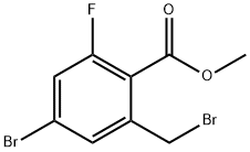 4-溴-2-(溴甲基)-6-氟苯甲酸甲酯 结构式