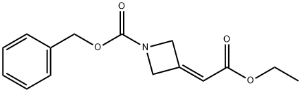 Benzyl 3-(2-ethoxy-2-oxoethylidene)azetidine-1-carboxylate 结构式