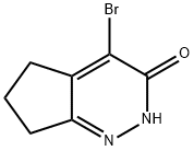 4-溴-6,7-二氢-2H-环戊二烯并[C]哒嗪-3(5H)-酮 结构式