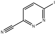 6-碘哒嗪-3-腈 结构式
