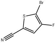 5-溴-4-氟噻吩-2-腈 结构式