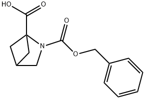 2-N-Cbz-2-aza-bicyclo[2.1.1]hexane-1-carboxylic acid 结构式