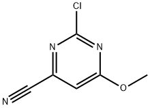 2-氯-6-甲氧基嘧啶-4-腈 结构式