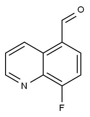 5-Quinolinecarboxaldehyde, 8-fluoro- 结构式