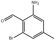 2-氨基-6-溴-4-甲基苯甲醛 结构式