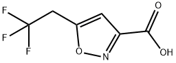 5-(2,2,2-三氟乙基)异噁唑-3-羧酸 结构式
