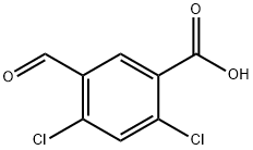 2,4-二氯-5-甲酰基苯甲酸 结构式