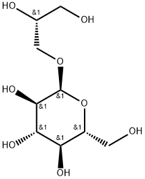 α-D-Glucopyranoside, (2R)-2,3-dihydroxypropyl 结构式