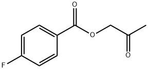 Benzoic acid, 4-fluoro-, 2-oxopropyl ester 结构式