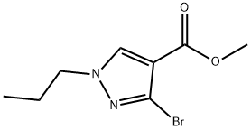 methyl 3-bromo-1-propyl-1H-pyrazole-4-carboxylate 结构式