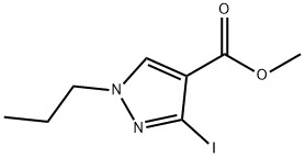 methyl 3-iodo-1-propyl-1H-pyrazole-4-carboxylate 结构式