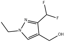 3-(difluoromethyl)-1-ethyl-1H-pyrazol-4-yl]methanol 结构式