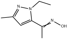 (1E)-1-(1-ethyl-3-methyl-1H-pyrazol-5-yl)ethanone oxime 结构式