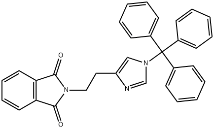 1H-?Isoindole-?1,?3(2H)?-?dione, 2-?[2-?[1-?(triphenylmethyl)?-?1H-?imidazol-?4-?yl]?ethyl]?- 结构式