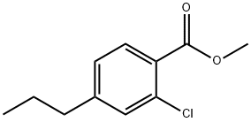 2-氯-4-丙基苯甲酸甲酯 结构式