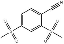 2,4-Dimethanesulfonylbenzonitrile 结构式