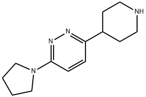 3-(哌啶-4-基)-6-(吡咯烷-1-基)哒嗪 结构式