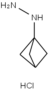 HYDRAZINE, BICYCLO[1.1.1]PENT-1-YL-, HYDROCHLORIDE (1:1) 结构式