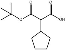 3-(叔丁氧基)-2-环戊基-3-氧代丙酸 结构式
