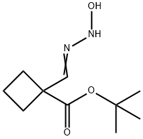 1-((2-羟基肼亚基)甲基)环丁烷-1-羧酸叔丁酯 结构式