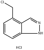 4-(Chloromethyl)-1H-indazole hydrochloride 结构式